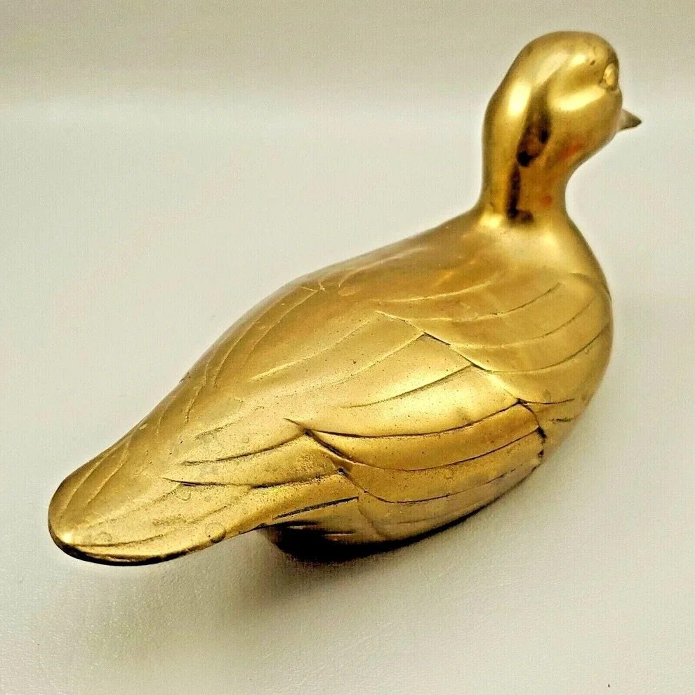 Brass Duck Decoy Paperweight Bookend Hollow Figurine Price Products 10